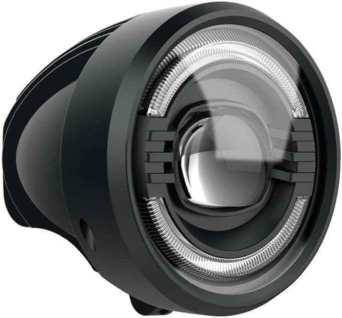 E-Bike Headlight, Bike LED Light with Horn, 36V48V Power Supply, 3-Pin Wire Daytime Running Light, Waterproof Plastic Material, Suitable for Electric Bicycle Electric Tricycle Motorcycle