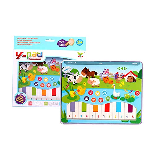 Preisvergleich Produktbild Lernende Musik beleuchtet Kleinkind-Klaviertastatur-frühes pädagogisches lernendes Spielzeug für alle Babys, kinder und baby fruhen entwicklungs spielzeug (Farbe)