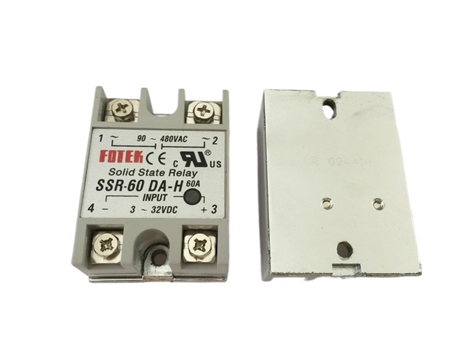 1 Uds SSR60DA-H SSR-60DA-H 60A ssr entrada de relé 3-32VDC salida 90-480VAC