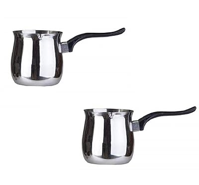Dynore Stainless Steel 1000 ml of Tea/Coffee/Gravy Multiutility Warmer with Handle- Set of 2