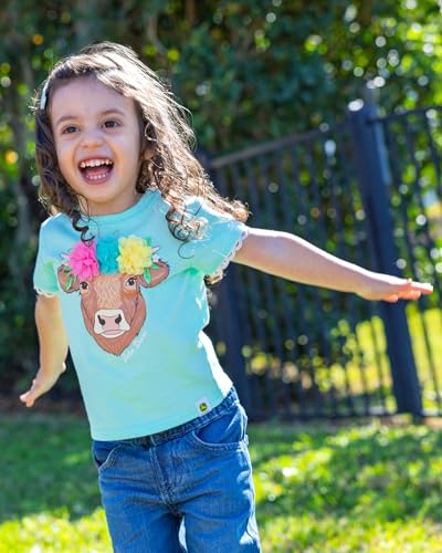 Image of John Deere Girls' Short Sleeve T-Shirt Toddler to Big Kid
