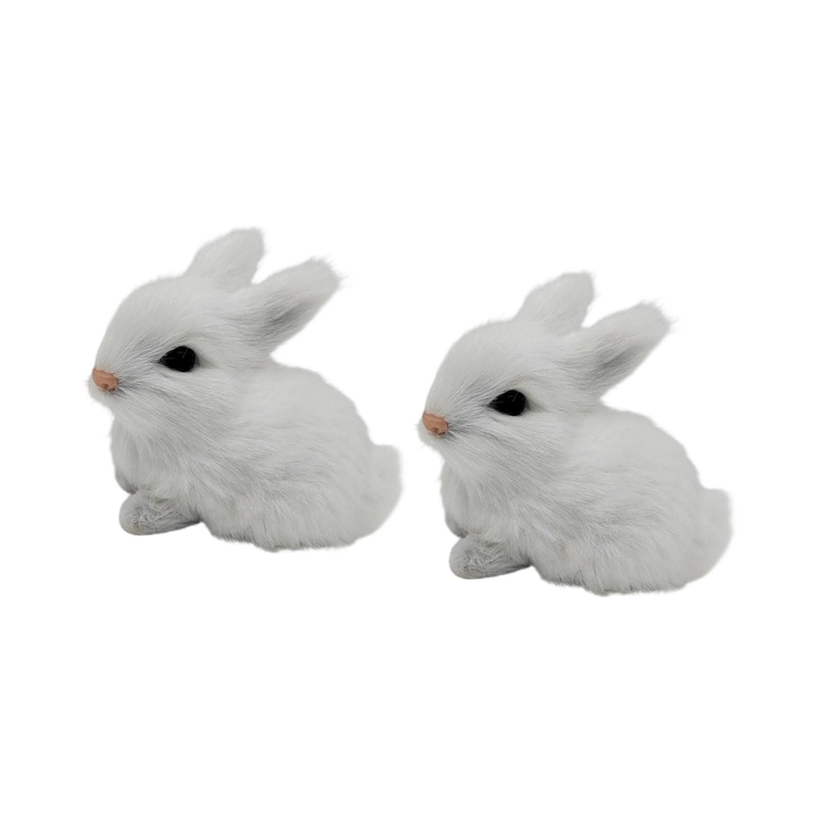 hogtnd Realistic Rabbit Statue, Stuffed Animal Ornament, Collectable, Car Decoration, Rabbit Stuffe