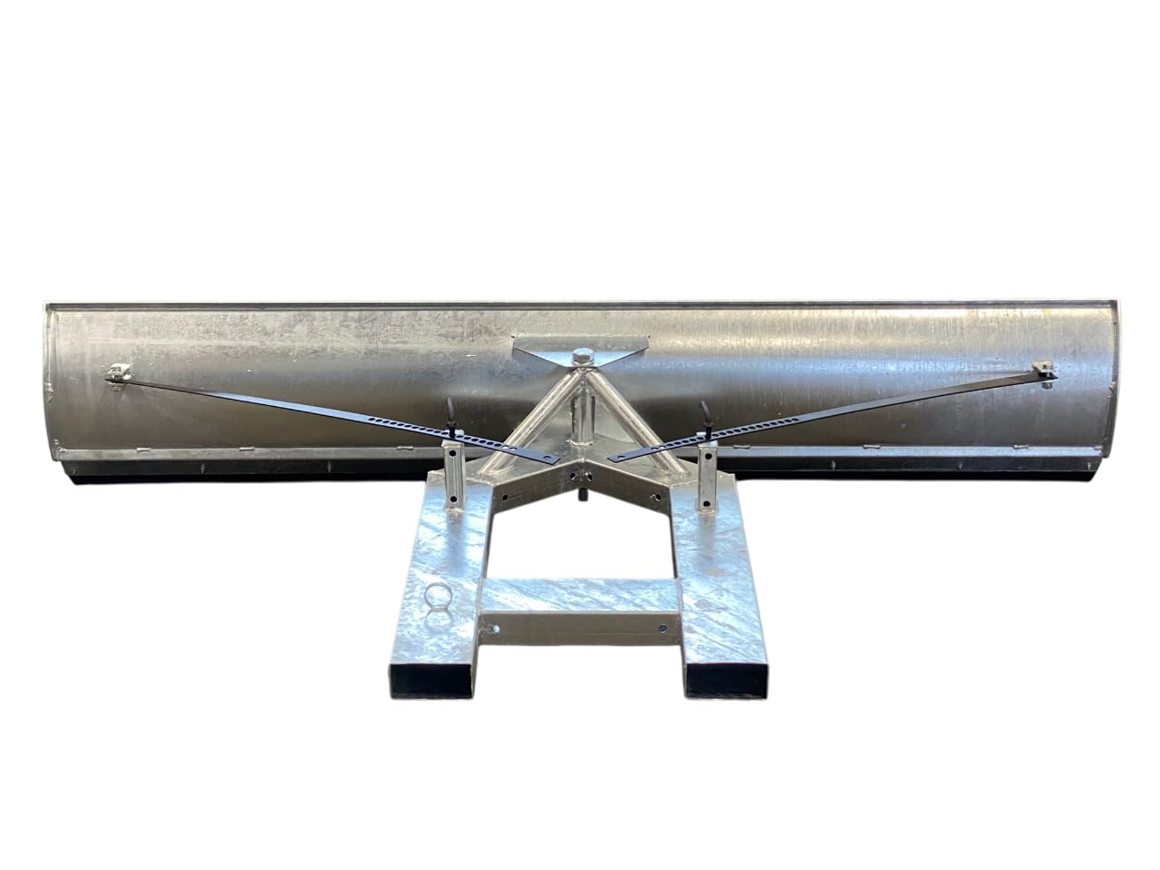SRM Design Schneeschild Schneeschieber Räumschild für das Beseitigen von Schnee Universal für Gabelstapler und Frontlader Vollverzinkt schwenkbar 150 x 40 cm