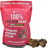 Max and Neo Freeze Dried Chicken Heart Treats -Single Ingredient, Pasture Raised, Antibiotic Free, Human Grade Chicken Grown in The USA - We Donate 1 for 1 to Dog Rescues for Every Product Sold