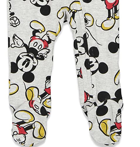 Disney Mickey Mouse Baby 2 Pack Zip Up Sleep N' Play Coveralls Newborn to Infant4