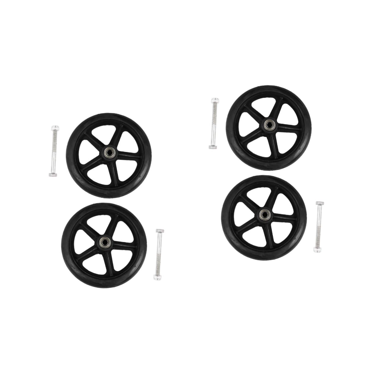 4 PCS 휠체어 앞바퀴 휠체어 부품 매뉴얼 휠체어 앞바퀴 워커 교체 휠체어 휠 교체 휠체어 휠 교체 휠체어 휠 교체 휠체어 앞바퀴 솔리드 타이어 휠