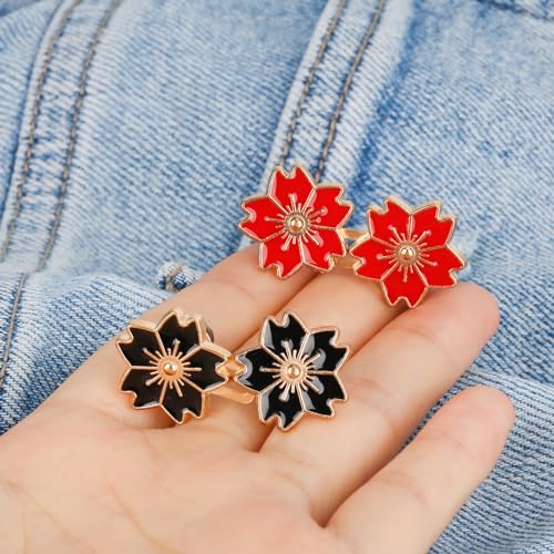 Image of TOOVREN Pant Waist Tightener, Jean Buttons for Loose Jeans, No Sew and No Tools Jeans Button Tightener, Adjustable Buttons for Jeans Pants Button Tightener Instant Button Pins 4 Sets