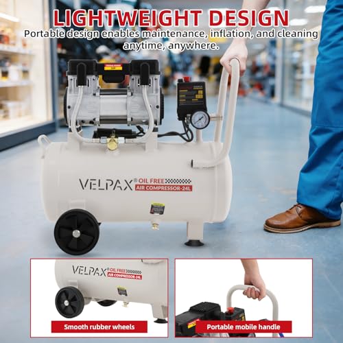Ultra Quiet 6.4 Gallon 2HP Compressor
