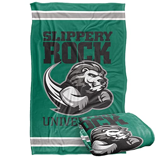 Slippery Rock University The Rocks Blanket, 36"x58" Primary Logo, Silky Touch Super Soft Throw