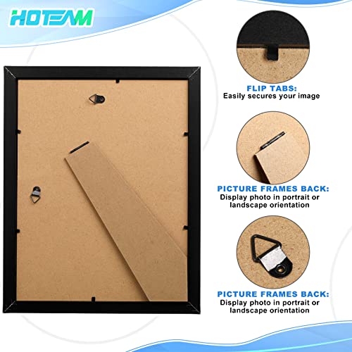 Hoteam 18 Pack Picture Frames Diploma Frames Degree Frame Wood Certificate Frame Award Document Frame Photo Frame Horizontal And Vertical Formats For Wall Or Tabletop Display (Black, 8.5 X 11 Inch) #TOP2