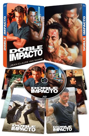 Double Impact (Steelbook Edition) [ Blu-Ray, Reg.A/B/C Import - Spain ]