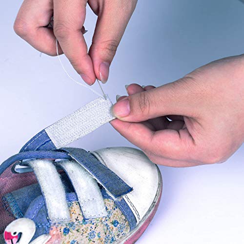 Ihkfilan 5 Yards Sew On Hook And Loop Tape Fastening Nylon Fabric Tape With Non-Adhesive For Diy Craft Interlocking Tape Sewing Fasteners (3/4''Wide, 5 Yard Hook + 5 Yard Loop) For Roll,Yellow #TOP6