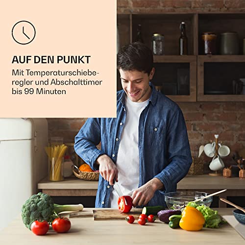 Einbau-Induktionskochfeld mit 2 Platten von Klarstein