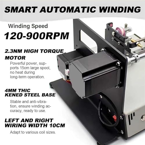 Bobinadora automática de precisión programable para un bobinado eficiente de tubos 3
