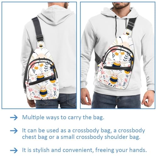 Mochila de pecho compacta de abeja de miel para viajar cómodo sin peso extra 3