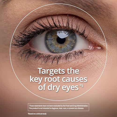 Image of BLINK NutriTears Clinically Proven Supplement for Dry Eyes,Eye Care with Lutein & Zeaxanthin and Vitamin D to Hydrate Eyes from Within for Long-Lasting Relief,50 Softgels,(Pack of 2)