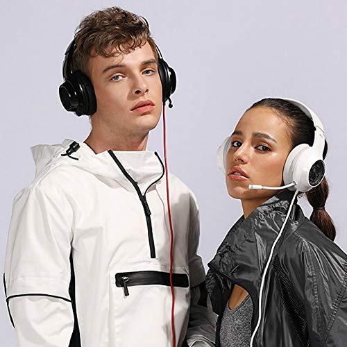 YaGFeng Gaming Headset Game Hoofdtelefoon Gamer-koptelefoon Geluid Geïsoleerd Ultra Stereo Sound Game Helmen (Kleur : Wit, Grootte: One Size) - Afbeelding 6