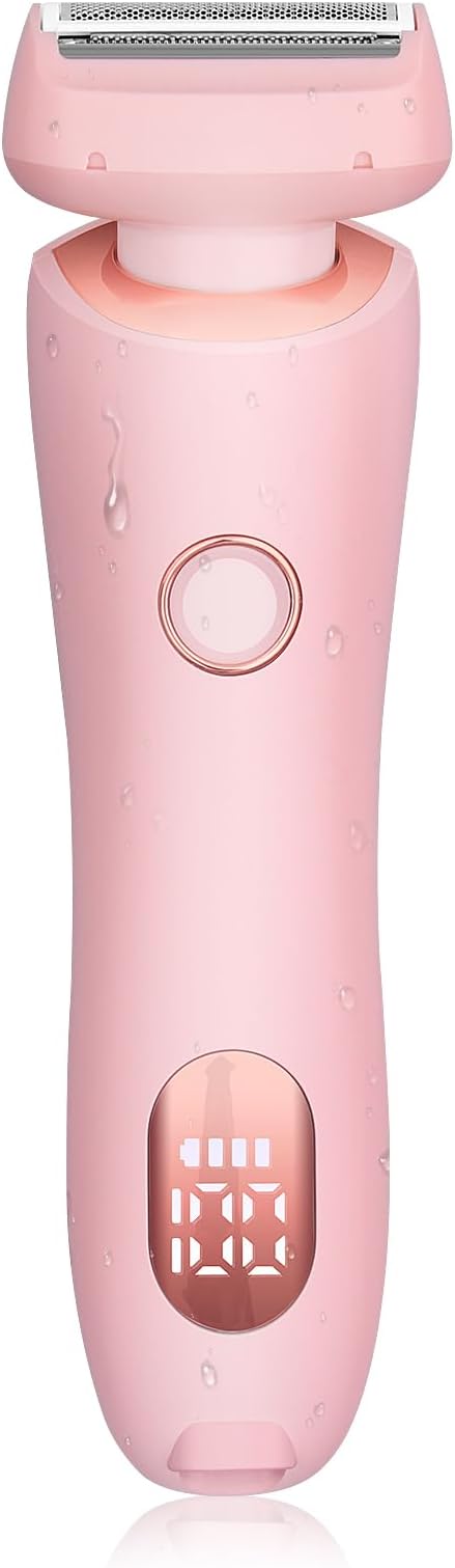 Electric Shaver for Women for Legs Electric Razor for Women Portable Lady Razors Bikini Face Underarm Public Hairs Rechargeable Trimmer with Detachable Head Cordless Wet Dry Use