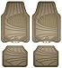 Custom Accessories Armor All 78842 4-Piece Tan All Season Rubber Floor Mat