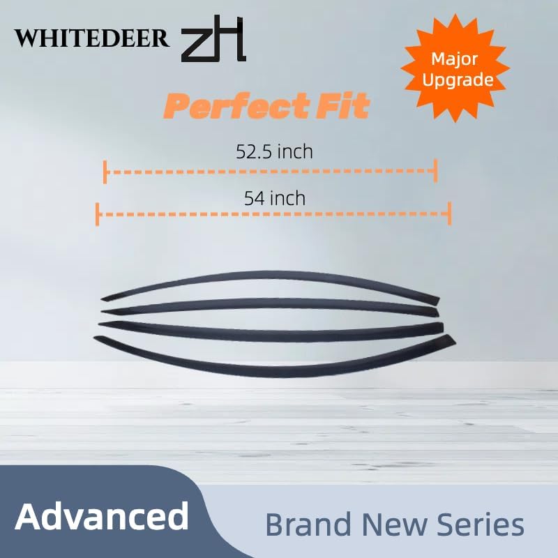 Fits for Tesla Model Y 2019 2020 2021 2022 2023 2024 2025 Ultra-Sleek Carbon Fiber Window Rain Guards Side Window Sun Rain Deflector Visor Ultra-Thickened……
