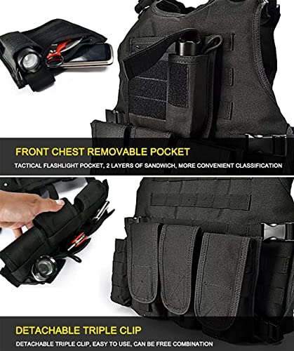 image for BOMTURN Tactical Airsoft Vest Upgrade Adjustable Modular Paintball Ves