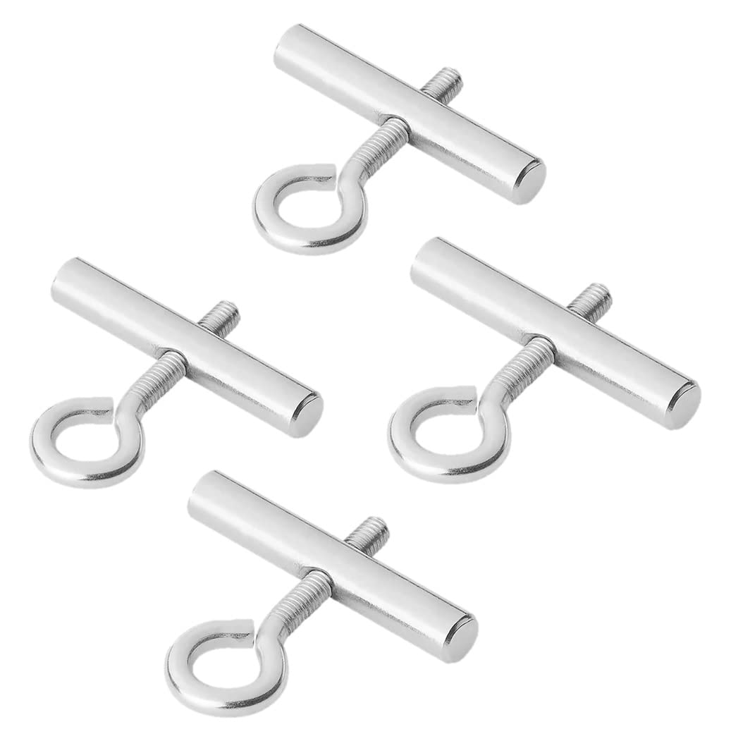 4 x stoper końcowy do szyny kederowej – zestaw blokujący 5-6 mm i 8-10 mm | wytrzymała stal ocynkowana | do przystawek namiotowych, plandek i żagli przeciwsłonecznych | łatwy montaż (5-6 mm)