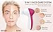 Facial Cleansing Brush Face Scrubber Exfoliating Cleaning Skin Care Cleanser Wash Women Girls Electric Beauty Powered Exfoliator Skincare Spin Tools Scrub Washer Self Care by VISOFO (Rubellite)