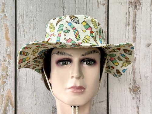 Image of Wide Brim Bucket Hat for Women Girl Men Boy