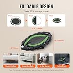 VEVOR Foldable Mini Trampoline, 40 Inch Fitness Rebounder, Max Load 330 lbs Exercise Trampoline, Stable & Quiet Indoor/Outdoor Workout, Adults - Image 4