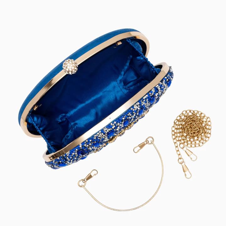 Image of Verano Hill Colette Diamond Clutch Bag for Women - Elegant Vegan Leather Evening Purse for Weddings, Parties & Proms