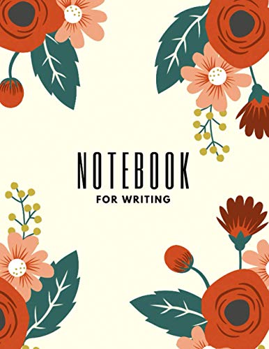 Notebook for writing: College Ruled, Soft Cover, Large Composition Book, 8.5 x 11 inch (21,59 x 27.94 cm), 110 pages for writing
