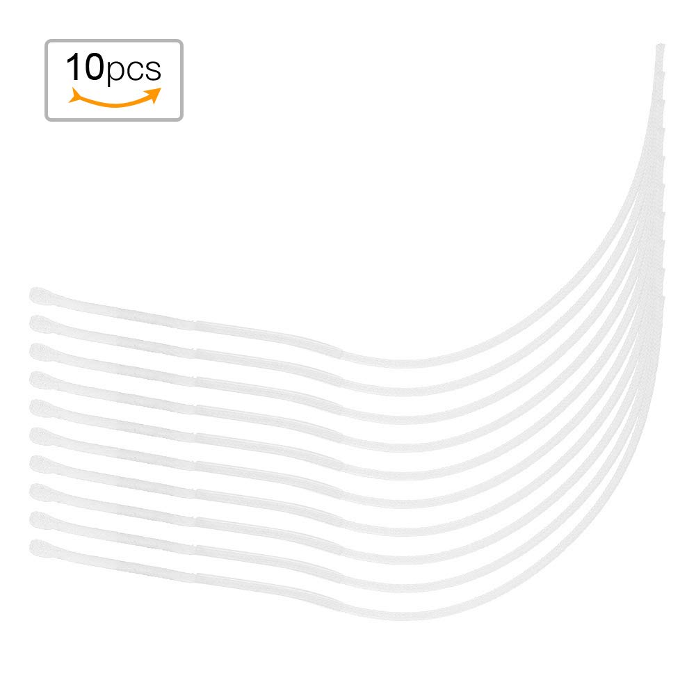 Alomejor 10 Pièces Connecteurs de Ligne Mouche à Enfiler – Boucles de Leader en Acier Inoxydable 30 LB et 50 LB – Accessoires de Pêche à la Mouche Robustes, Rapides à Installer et