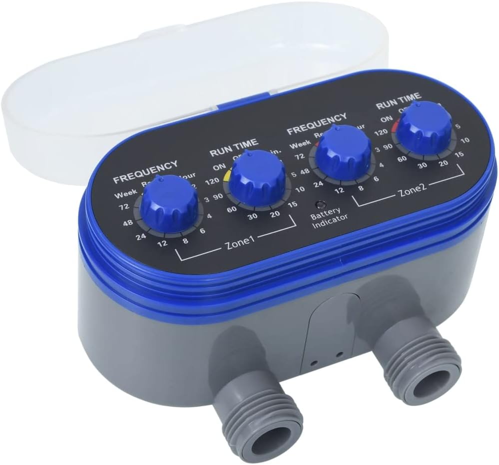 SKM Double Outlet Water Timer with Ball Valves