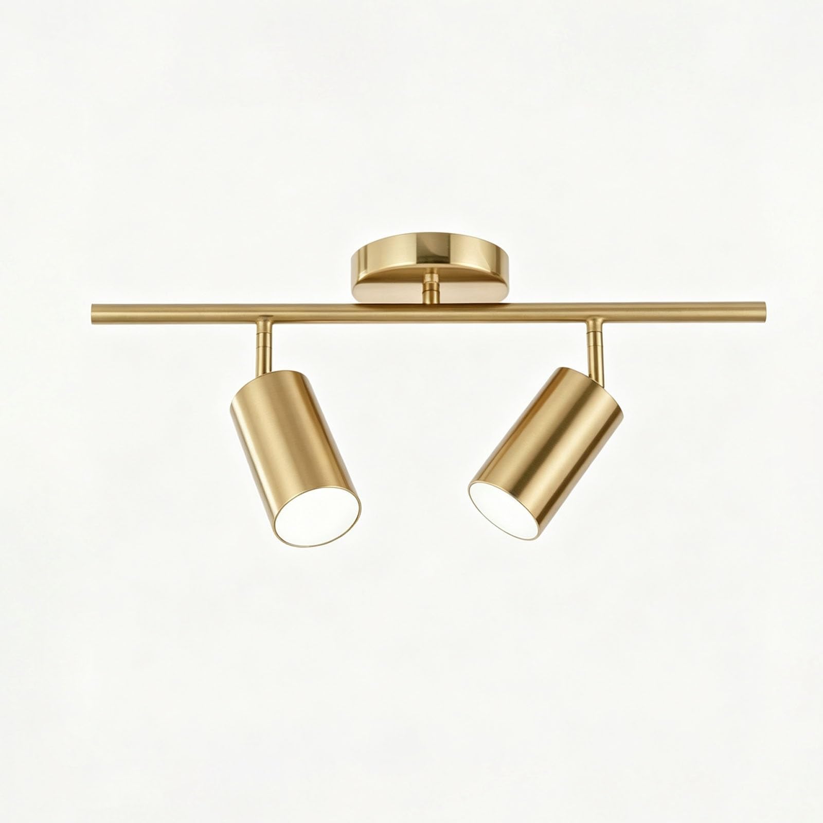LUOYAOB Modern Track Lighting Fixtures Brass Ceiling Light Adjustable