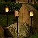 Solar Torch Light With Flickering Flame,Fire Effect Lantern,Dancing Flame,Solar Garden Light, Dust to Dawn,Outdoor Waterproof Garden Decoration, Solar Powered Stick Light ZKEE(set of 4)