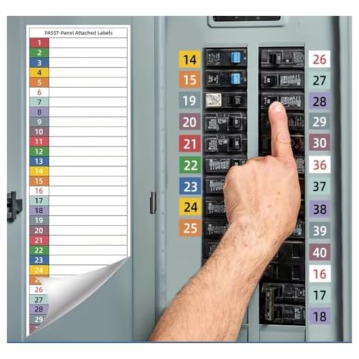 Waterproof Electrical Panel Labels,2Sheets Self-Adhesive Breaker Box Stickers Industrial Grade Circuit Identification Sticker