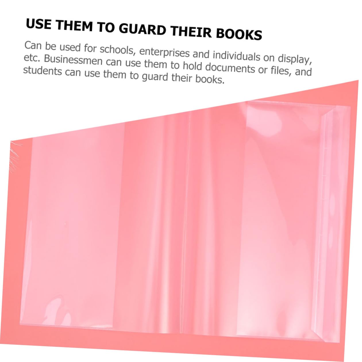 Angoily 50 Fogli Copertine Trasparenti per Libri Scolastici e Quaderni Foderini Riutilizzabili in Plastica Resistente Allacqua Protettive e Regolabili per Manuali Documenti e Libri Facili