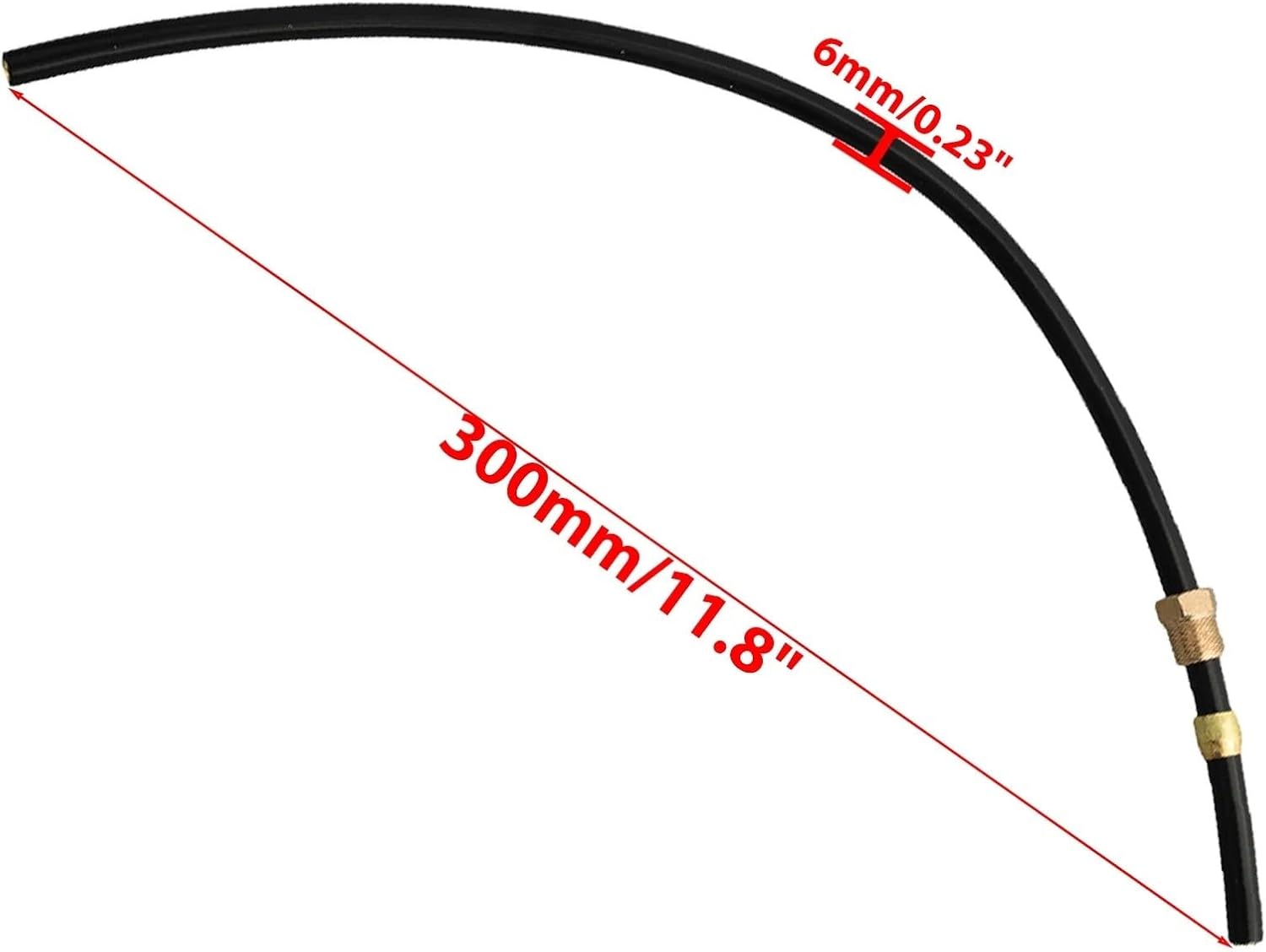Air Compressor High Pressure Hose 6mm Pipe Outer Diameter Connects Pressure Switch And Check Valve 30cm Length