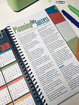 Well Planned Day, High School Planner, Tumbling Tetrominoes, July 2019 - June 2020