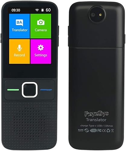 Dispositivo de traductor de idiomas, dispositivo de traductor instantáneo portátil compatible con WiFi/Bluetooth/Offline bidireccional en tiempo