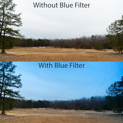 iSnapPhoto Kit de 6 filtros de color gradual de 72 mm para: lente Sony FE 50 mm f/1.2 GM [Sony E] (SEL50F12GM) morado, gris, azul, rojo, naranja, amarillo, con bolsa de transporte, vidrio multicapa - imagen 4