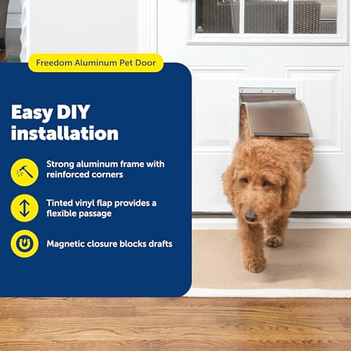 PetSafe Freedom Aluminum Pet Door Medium, White - image 2