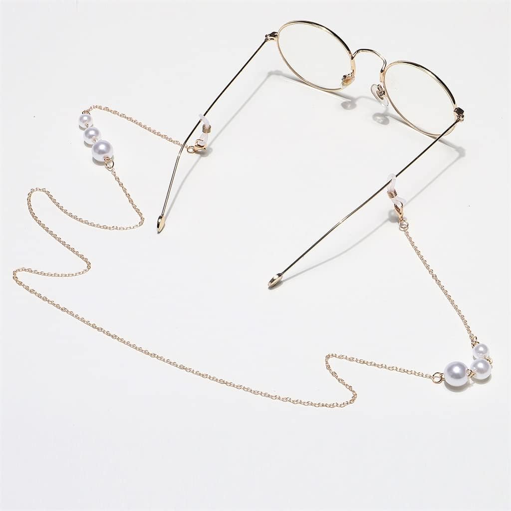 Fashionable Handmade Small, Medium and Large High-Gloss Pearls Eyeglass Chains