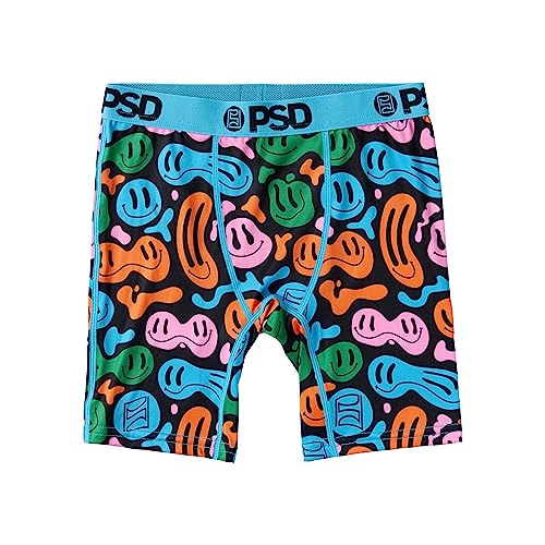 Image of PSD Underwear Youth Boys Boxer Briefs - Smiley Print, Comfortable Active Underwear for Boys, Boys Underwear Packs & Singles