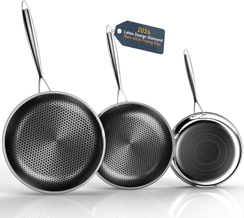 Hybrid Nonstick Frying Pans Set, 10