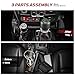SHEAM Metal Gear Shift Organizer Tray Compatible with Jeep Wrangler JL/JLU & Gladiator JT 2018-2025, Center Console Shifter Side Tray Storage Box Interior Accessories (Not for JK/JKU)