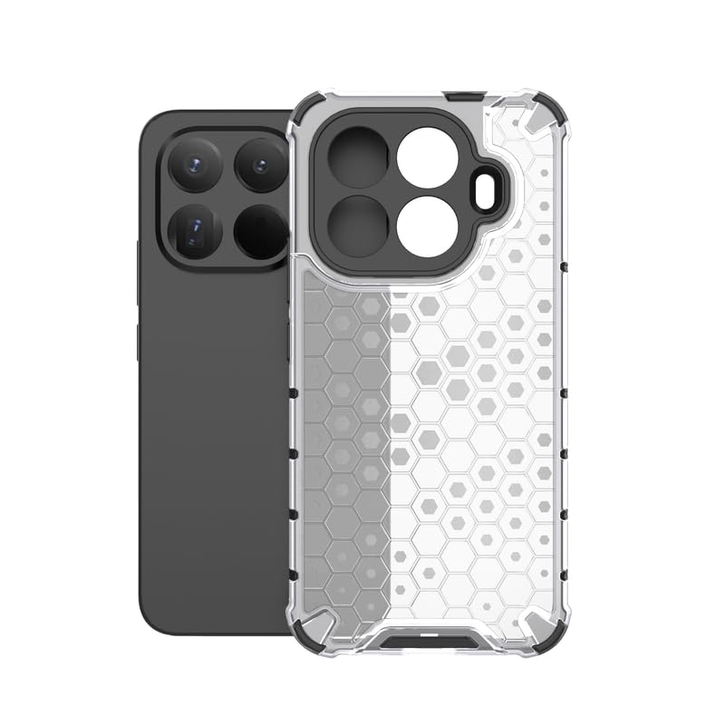 Image of Plastic Bumper Back Case Cover for Xiaomi 15T Pro /Mi 15T Pro 5G (Transparent)