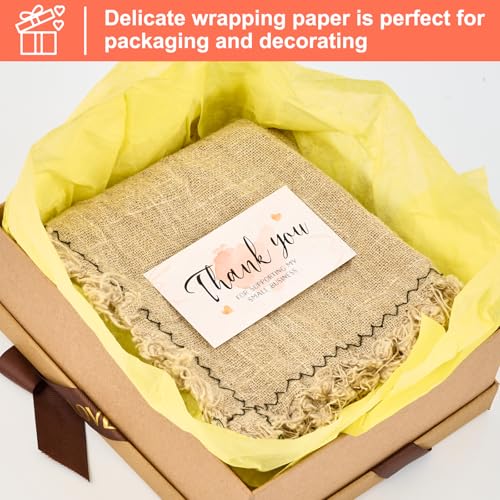 Jutieuo 120 Folhas de Papel de Seda Multicolorido A Granel(10 Cores Sortidas), 20x14