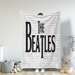 CHEWYZ Couverture 3D The Beatles-Couverture légère imprimée en 3D pour Enfants et Adultes-Couverture de lit en Flanelle Douce et Chaude-pour lit,canapé,Camping et Voyage (200x230cm) - Les Beatles, Paul McCartney, John Lennon, RIngo Starr, George Harrison