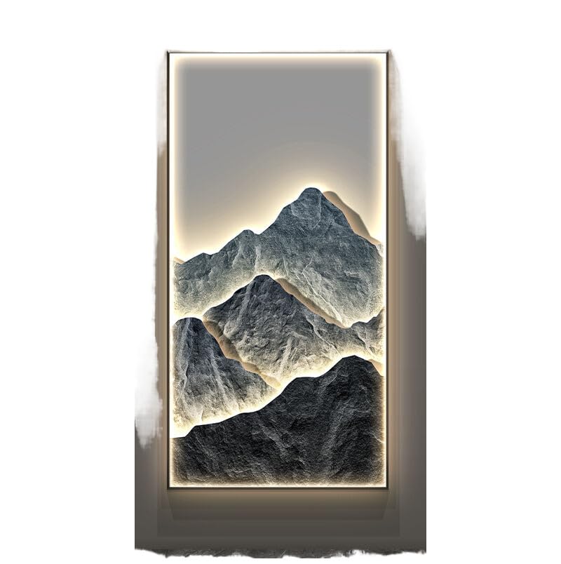 Amazon.com: Ecqizer 背有靠山玄关装饰画入户门走廊过道挂画竖版